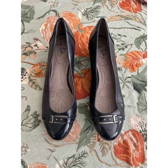 LifeStride Lingo Navy Blue Wedge Heels, Size 9.5, MSRP $80 - Picture 3 of 10